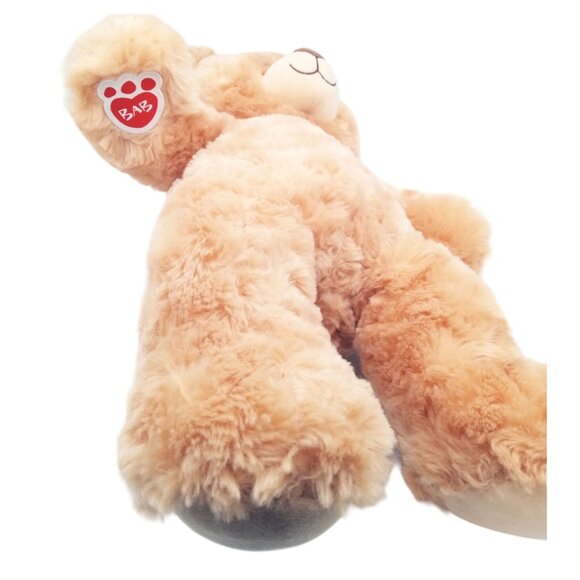 Honey Brown Teddy Build a Bear Stuffed Animal Plush Dark Brown Eyes 15" Soft Toy - Picture 8 of 15